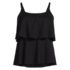Women's Scoop Neck Tiered Tankini Swimsuit Top, Front
