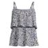 Women's Plus Size Scoop Neck Tiered Tankini Swimsuit Top, Front