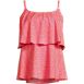 Women's Scoop Neck Tiered Tankini Swimsuit Top, Front