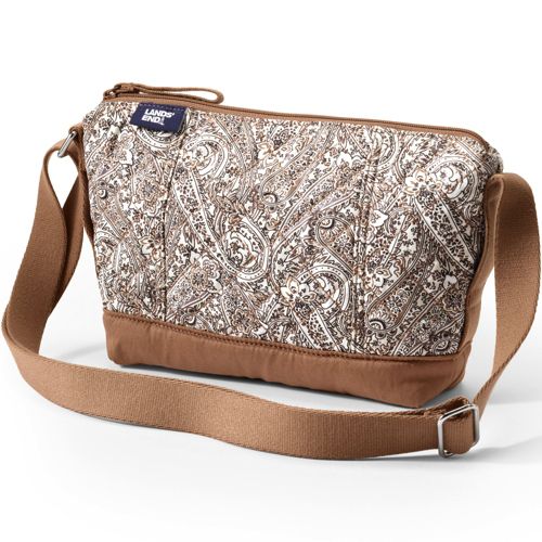 Land Down Under Light Grey Crossbody Purse