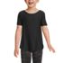 Girls Short Sleeve Active Curved Hem Tee, Front