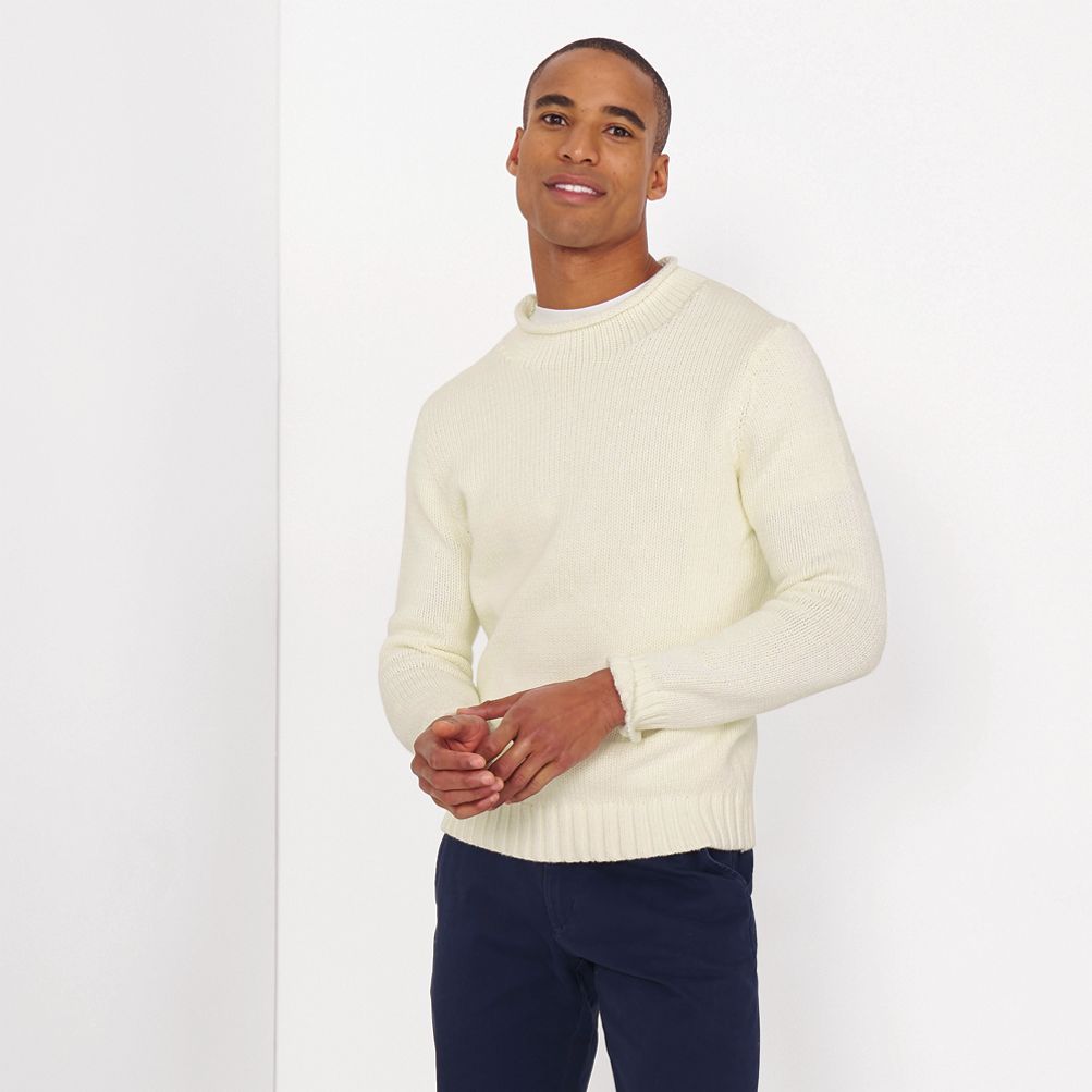 Roll shop neck jumper