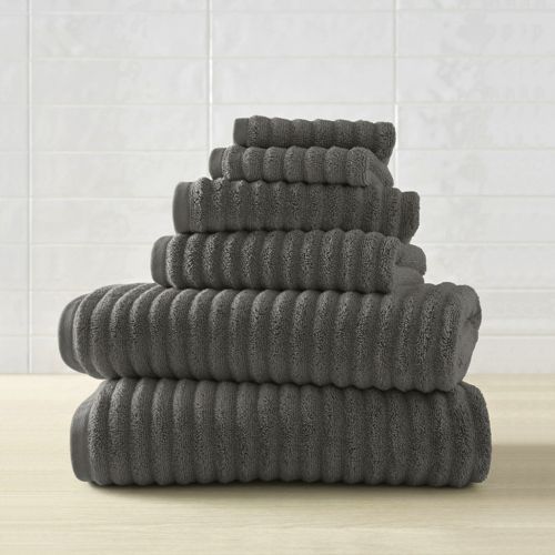 Turkish Quick-Dry Cotton 6-Piece Bath Towel Set