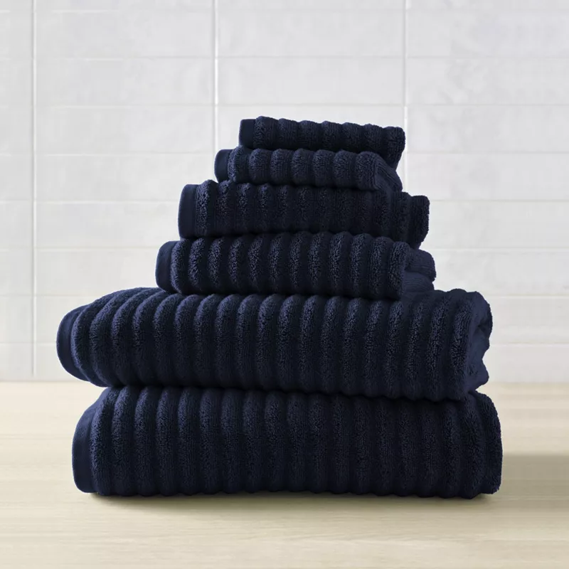 Blue Loom Mason 6 Piece Cotton Bath Towel Set, alternative image