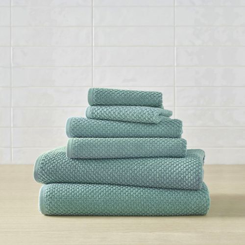 Green Marl 100% Cotton Towels - Matalan