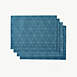 Blue Loom Emerson Dotted Diamond Jacquard Placemats - Set of 4, alternative image