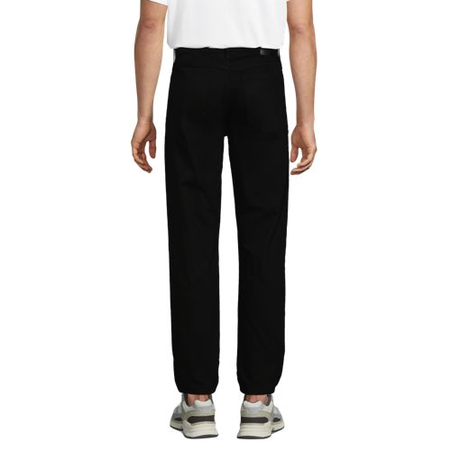  Lands' End Stretch-jeans Mit Flanellfutter, Classic Fit, Herren, Größe:56 71 Regular, Schwarz, Elasthan/baumwoll-mischung, By Lands' End 