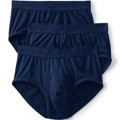 Lands' End Plus Comfort Knit High Rise Brief Underwear - 2 Pack