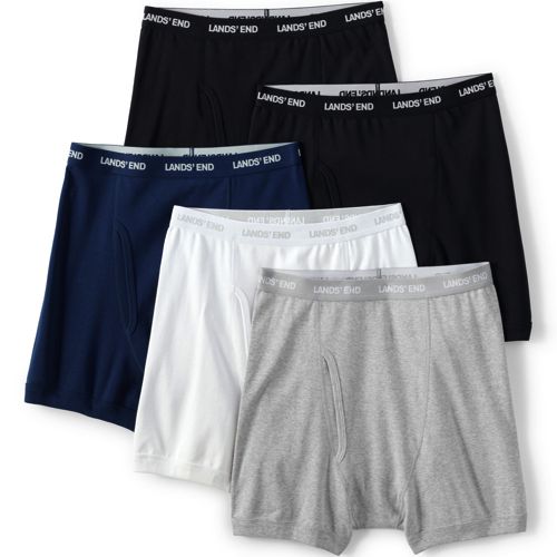 Lands' End Men's Knit Briefs 5 Pack - Small - Black : Target