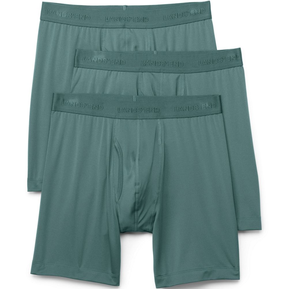 Men's Long Stretch Cotton Jersey Boxer Brief 3-Pack - Men's Underwear &  Socks - New In 2024