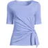 Women's Lightweight Jersey Tie Front Top, Front