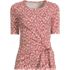 Women's Petite Lightweight Jersey Tie Front Top, Front