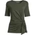 Women's Lightweight Jersey Tie Front Top, Front