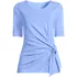 Women's Lightweight Jersey Tie Front Top, Front