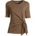 Women's Lightweight Jersey Tie Front Top, Front