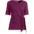 Women's Plus Size Lightweight Jersey Tie Front Top, Front