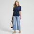 Women's Lightweight Jersey Tie Front Top, alternative image
