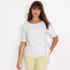 Women's Lightweight Jersey Tie Front Top, alternative image