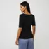 Women's Lightweight Jersey Tie Front Top, Back
