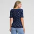 Women's Lightweight Jersey Tie Front Top, Back