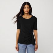 Women's Lightweight Jersey Tie Front Top