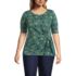 Women's Plus Size Lightweight Jersey Tie Front Top, Front