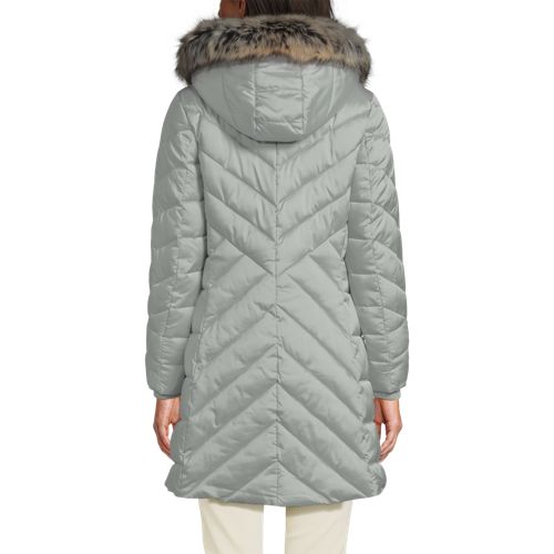 Women's Insulated Cozy Fleece Lined Winter Coat, Back