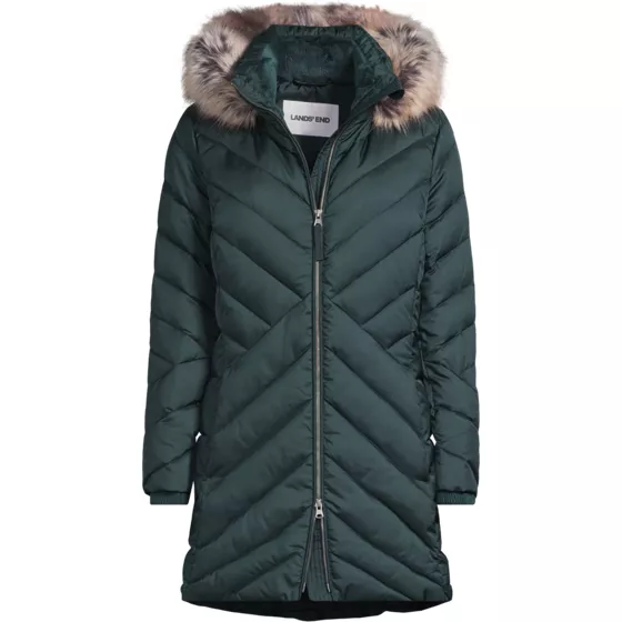 Women's Plus Size FeatherFree Cozy Fleece Lined Winter Coat - primary