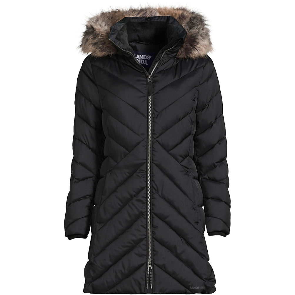Women\'s Insulated Cozy Fleece Lined Winter Coat | Lands\' End