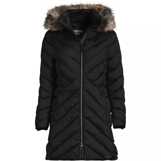 Women's Plus Size FeatherFree Cozy Fleece Lined Winter Coat - primary