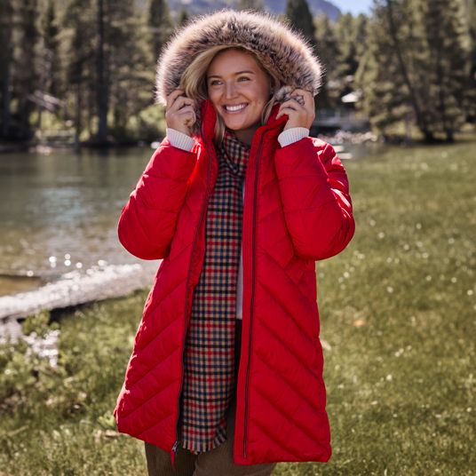 Womens Petite RED Coats Jackets Lands End