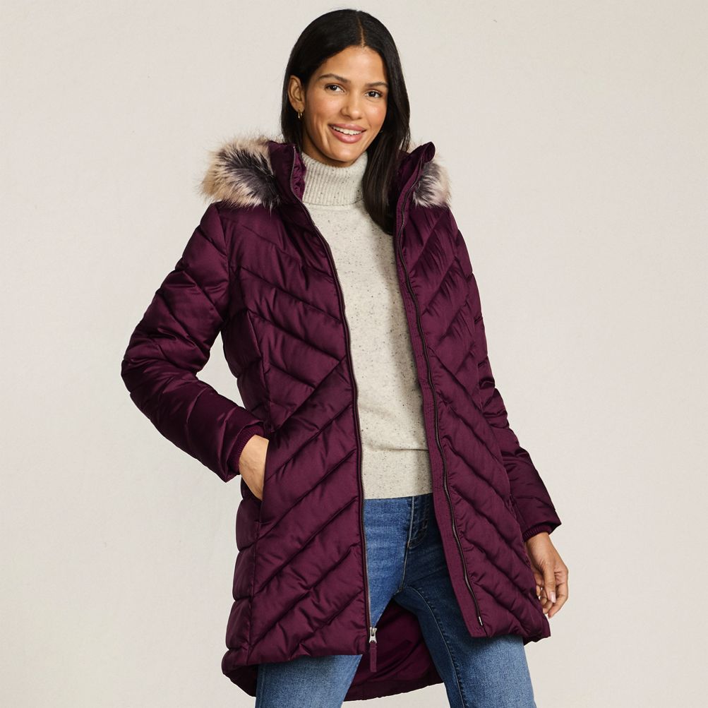 Women's FeatherFree Cozy Fleece Lined Winter Coat Lands' End