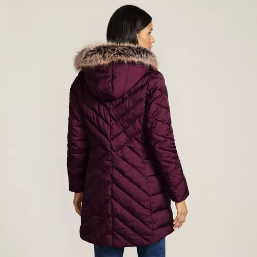 Women's FeatherFree Cozy Fleece Lined Winter Coat, Back