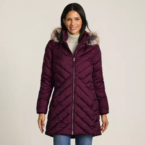 Women's FeatherFree Cozy Fleece Lined Winter Coat, Front