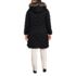Women's Plus Size Insulated Cozy Fleece Lined Winter Coat, Back