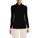 Women's Long Sleeve Wide Rib Turtleneck, Front