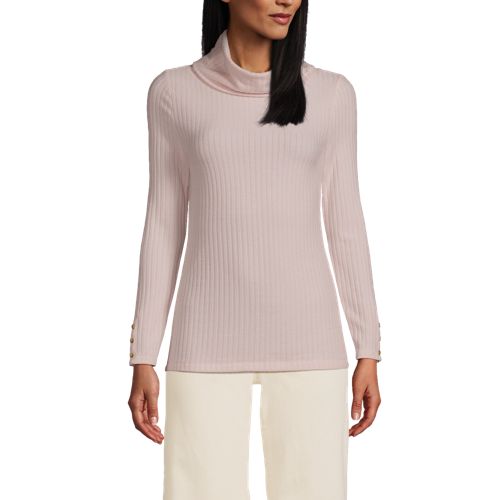 Women's Long Sleeve Wide Rib Turtleneck - image 2