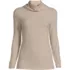 Women's Plus Size Long Sleeve Wide Rib Turtleneck, Front