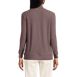 Women's Waffle Knit Button Placket Top, Back