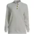 Women's Plus Size Waffle Knit Button Placket Top, Front