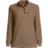 Women's Waffle Knit Button Placket Top, Front