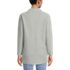Women's Petite Long Sleeve Textured Pique Funnel Neck Tunic, Back