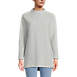 Women's Long Sleeve Textured Pique Funnel Neck Tunic, Front