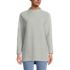 Women's Petite Long Sleeve Textured Pique Funnel Neck Tunic, Front