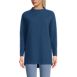 Women's Long Sleeve Textured Pique Funnel Neck Tunic, Front