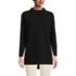 Women's Petite Long Sleeve Textured Pique Funnel Neck Tunic, Front