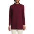 Women's Long Sleeve Textured Pique Funnel Neck Tunic, Front