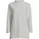 Women's Plus Size Long Sleeve Textured Pique Funnel Neck Tunic, Front