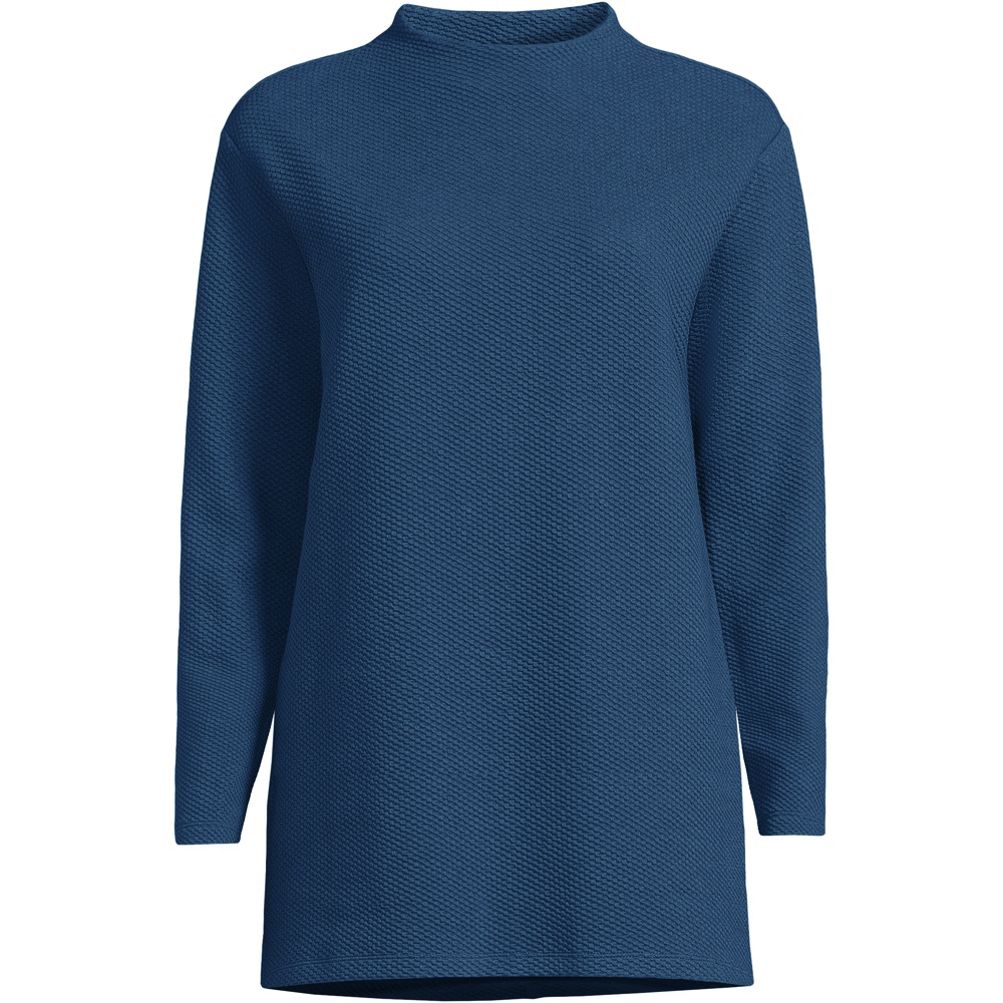 Funnel neck tunic sweatshirt sale