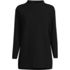 Women's Petite Long Sleeve Textured Pique Funnel Neck Tunic, Front